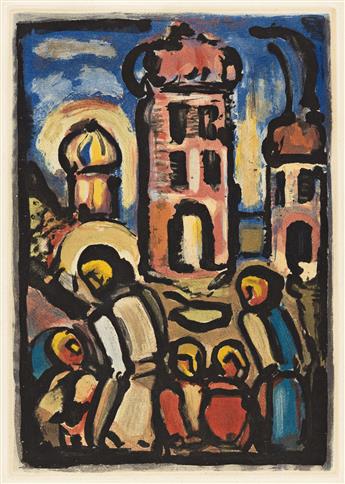 GEORGES ROUAULT Christ de profil.